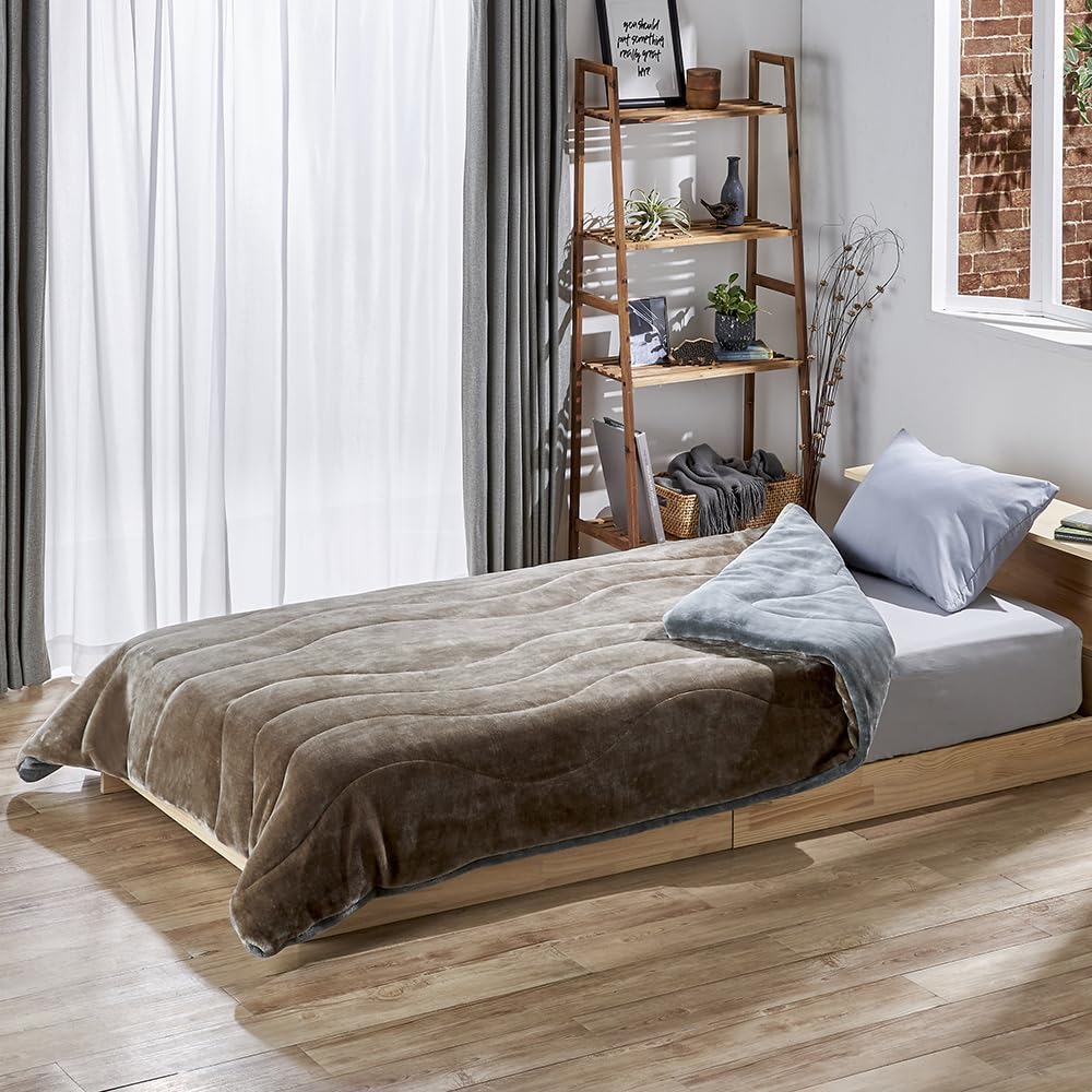 Amazon｜カインズ(CAINZ) 掛ふとんカバー 約150× 210cm モカ