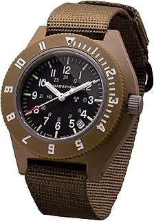 Watch Sapphire Navigator Swiss Made Military Issue Pilot’s Watch w/Date, Tritium, Sapphire Crystal, Steel Crown, Battery Hatch, ETA F06 Movement (41mm)