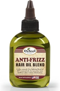 Difeel Anti-Frizz Hair Oil Blend - Travel Size 2.5 oz. (PACK OF 2) - Frizz-Fighting Hair Oil, Helps Smooth Hair & Enhance Shine, Lightweight Hair Treatment for Dry & Frizzy Hair