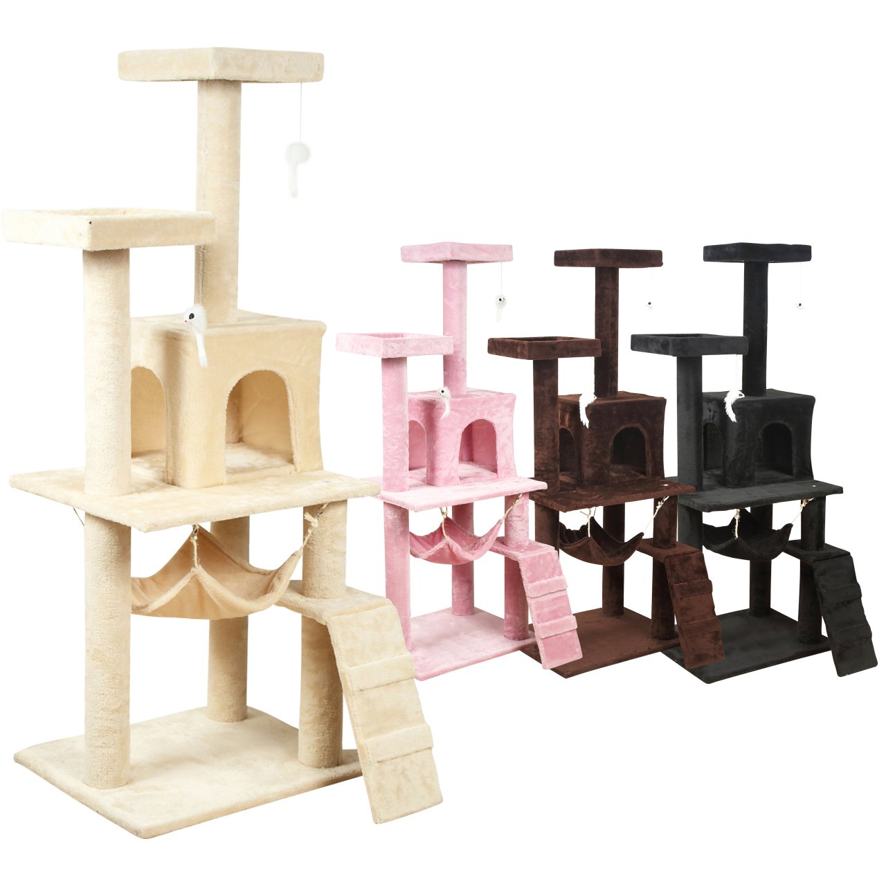 Amazon | 【フルモデルチェンジ/HGモデル】キャットタワー 150cm