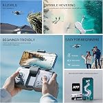 Mini X Drone avec 4K Caméra pour Adultes, 2-Axis Gimbal RC Quadcopter GPS Drone avec retour automatique, 5G FPV Transmission, Résistance au Vent,Suivez-moi,Temps de vol et distance longs, Cadeau de vol facile pour les débutants, Under249g
