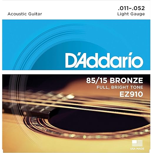 DAddario EZ910 Acoustic Guitar Strings Pack of 2