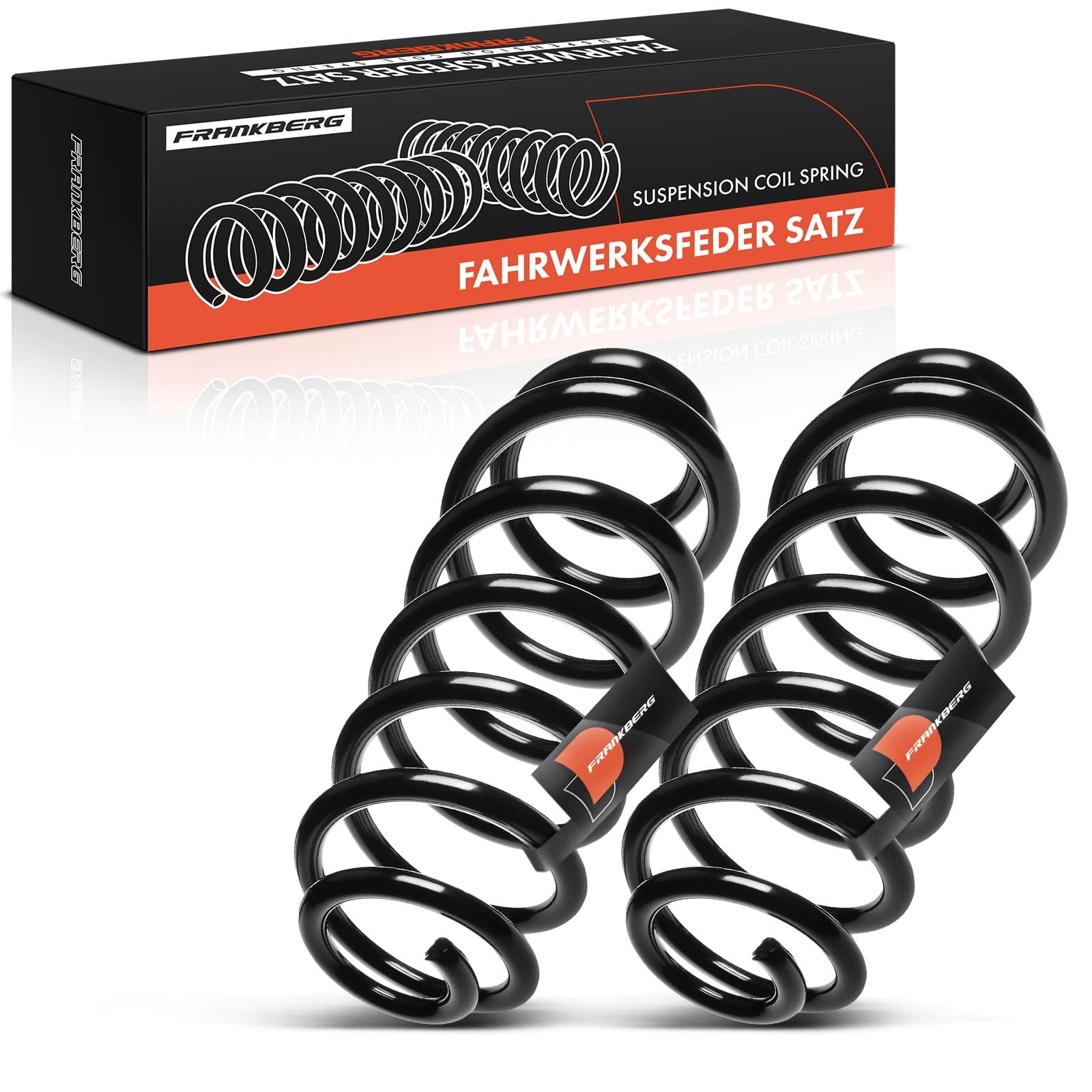 Frankberg 2 muelles de suspensión para eje trasero 8P0511115R | Compatible con: León 1P1, A3 Cabriolet 8P7