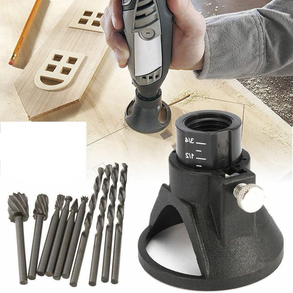 11PCS 3MM Rotary Multi Tool HSS Cutting Guide Drill Bits Set Attachment Kit for Dremel Parts