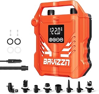 22PSI Sup Pumpe 12V DC Paddle Board Pumpe Zweistufige pumpe Mit Auto-Stopp Geeignet für Inflator & Deflator Paddle-Boards,Schlauchboote und Wassersport