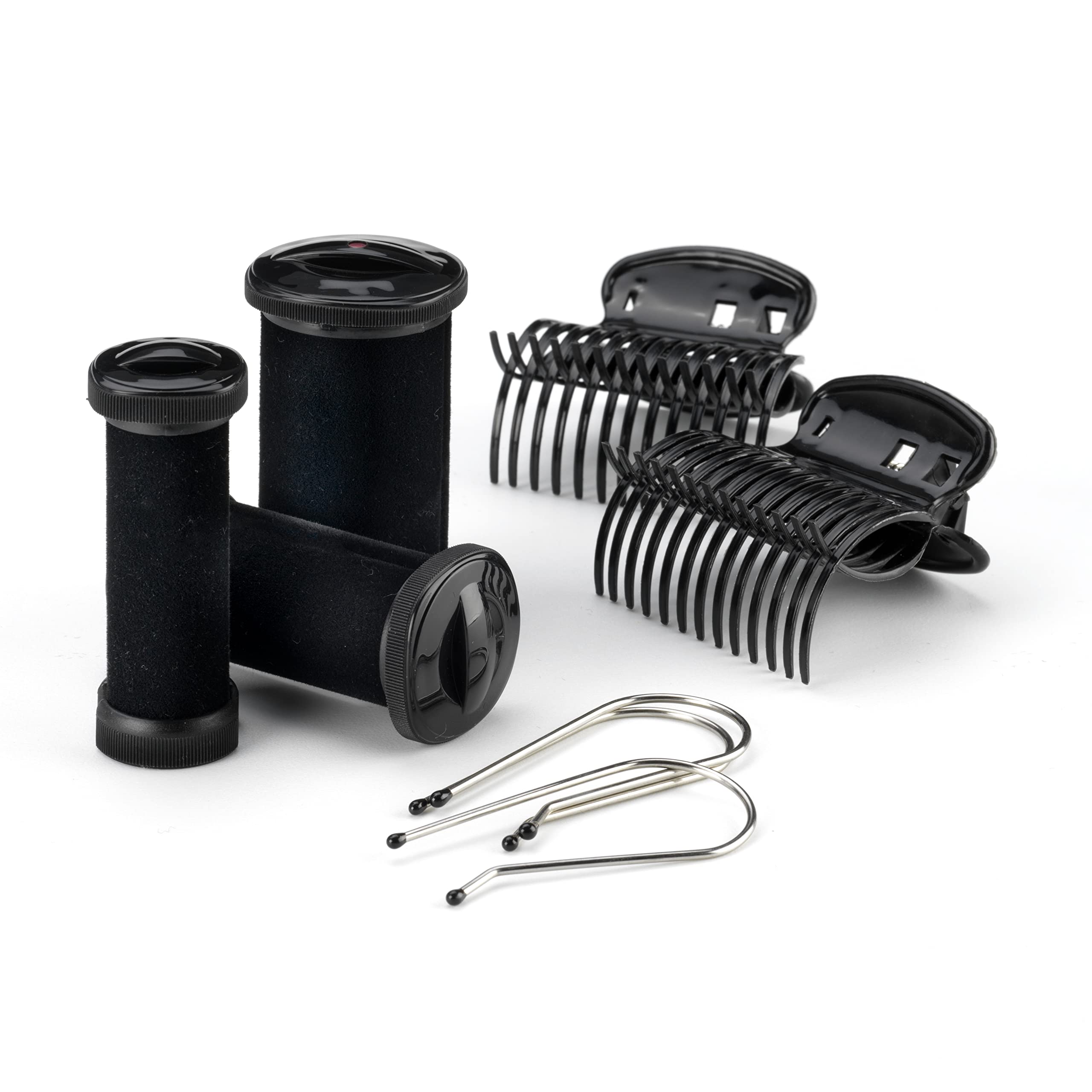 BaByliss Thermo Ceramic Rollers aufheizbare Lockenwickler mit Keramik-Beschichtung und Ionen-Technologie für Seidige langanhaltende Locken RS035E Schwarz