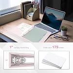 Ospelelf Vintage Couverture rigide 3 Anneau 1 inch Binder en cuir, Organisateur de reliures professionnel adapté aux documents de taille de lettre, Diviseurs en briques avec onglets, Cuir rose faux