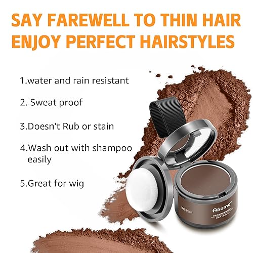 Miniatura 9 de Retoque de raíz al instante para cubrir el cabello gris, polvo de línea de cabello, cobertura de raíces, oculta la pérdida de cabello para mujeres y