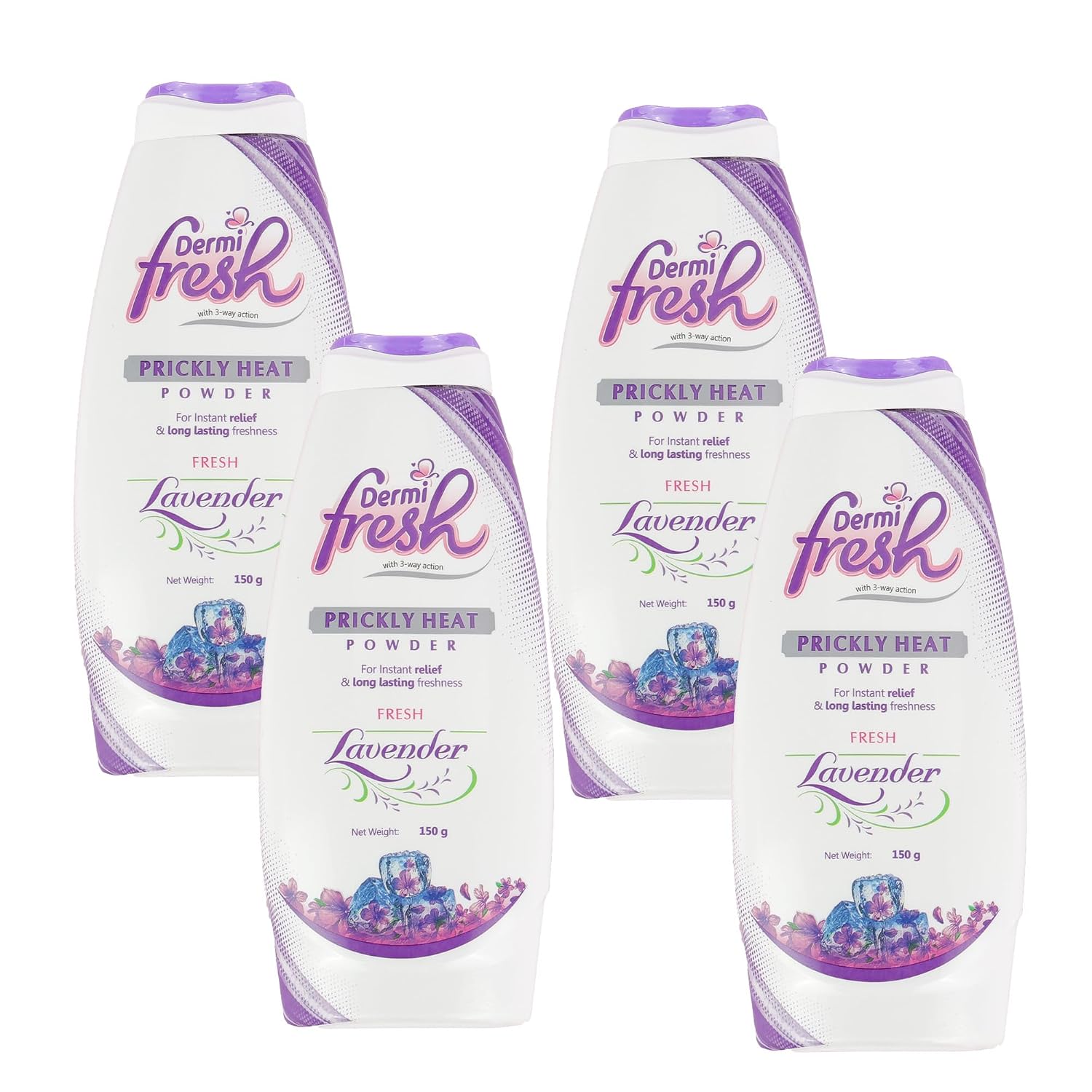 Lavender Powder for Summer Pack of 4 (150g each) at Rs.249 (57% Off) - Amazon