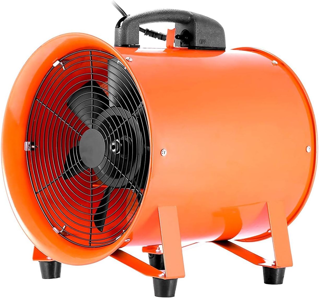 Best Cyber Monday 🔥 OrangeA Utility Blower 10 Inch 0.45HP 1520 CFM 3300 RPM Portable Ventilator High Velocity Utility Blower Fan Multifunctional Ventilator Fume Extractor (10 Inch)