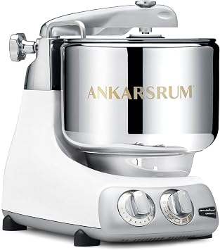 Ankarsrum 6230 WH Assist Original-AKM6230 Kitchen Machine-Mineral White MW, 1500 W, 7 liters, aluminium, matt white