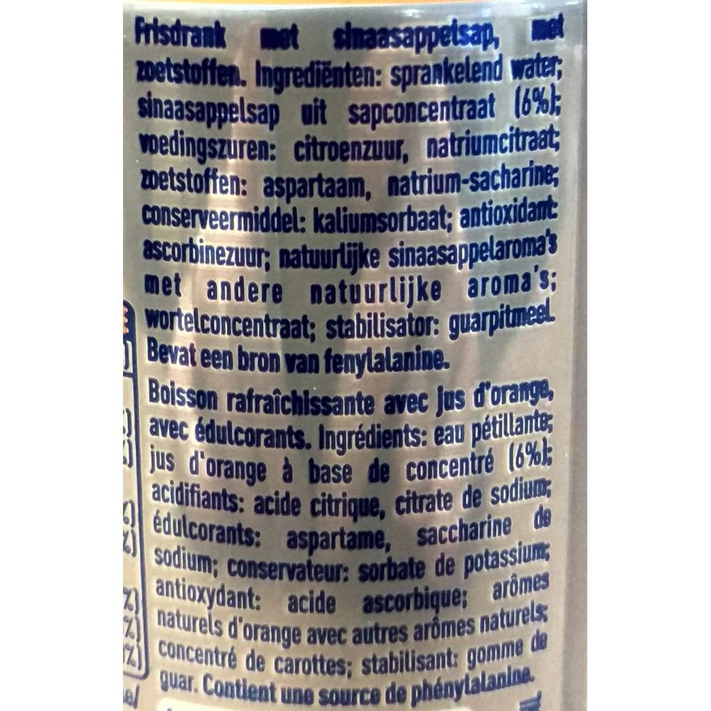Fanta Orange Zero Lot de 72 boîtes de 0,33 l