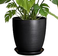 Vista 32 de Macetas de cerámica de 6 pulgadas para plantas, macetas de cerámica con orificio de drenaje y platillo, maceta para plantas de interior, maceta