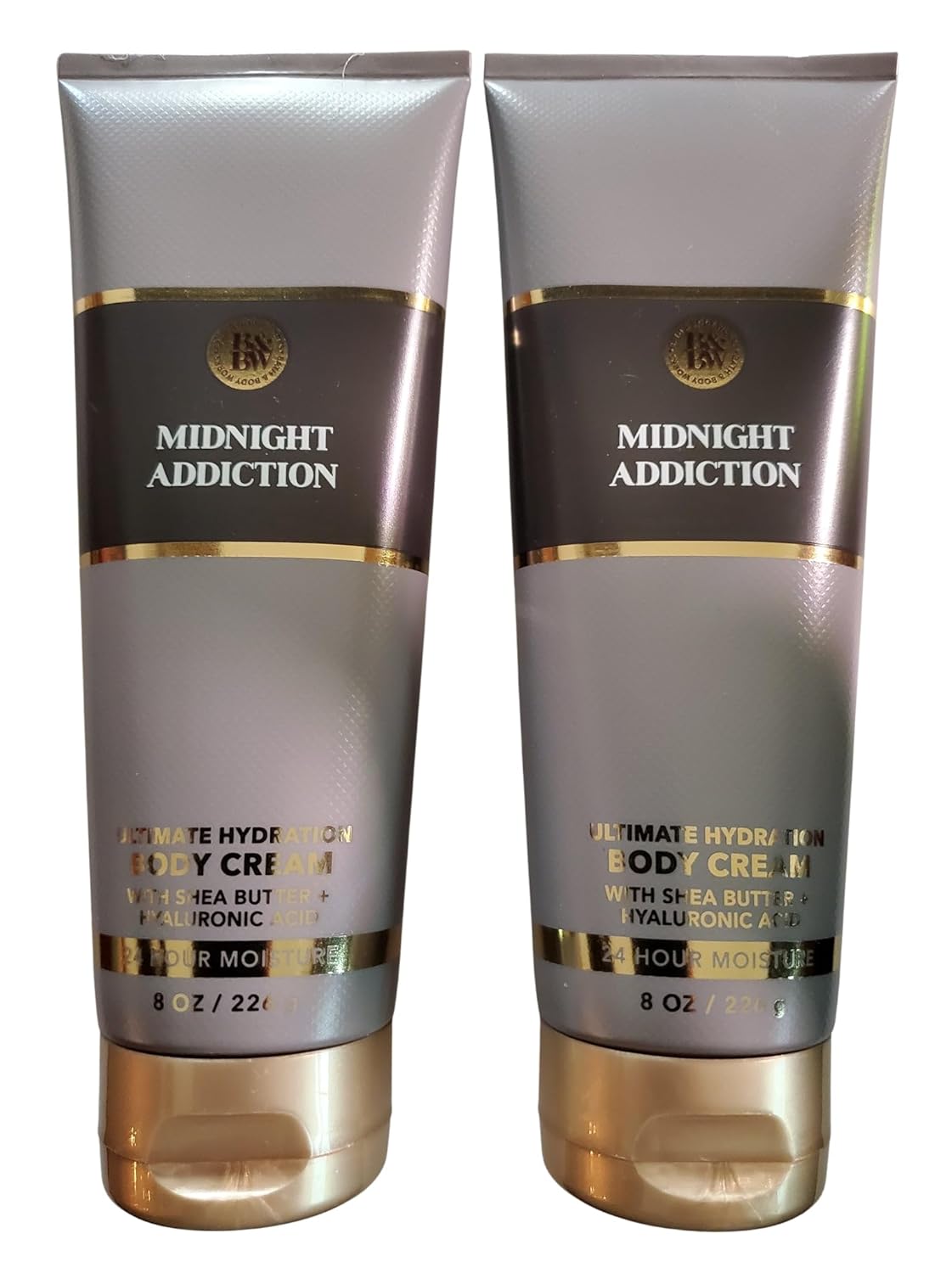 Bath & Body Works Women's Midnight Addiction Ultimate Hydration Body Cream 8 Ounces Pack of 2