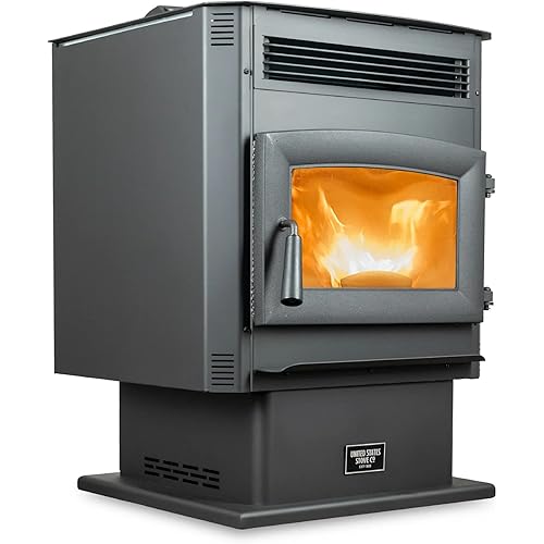 US Stove 2,200 Sq. Ft. Pellet Stove on Pedestal, WiFi, 90lb Hopper