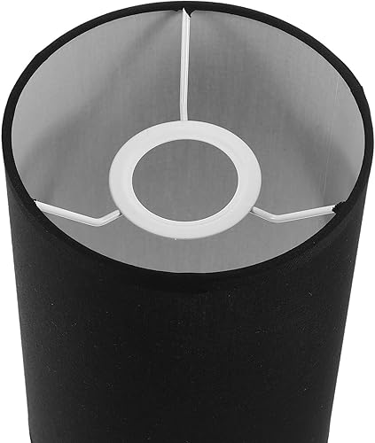 Miniatura 5 de LIFKOME Pantalla de repuesto para lámpara de tambor E27 con clip, cubierta de luz cilíndrica tejida natural para candelabros, lámparas de mesa y