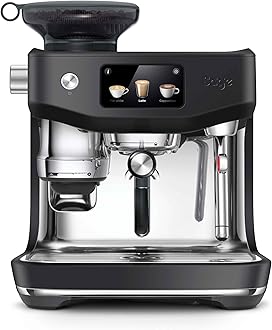 – Sage - The Oracle Jet – Espresso Machine with Grinder, Auto Grind & Tamp, Manual & Auto Milk Frother, Touchscreen –Black Truffle - UAE Version, 2 Year Manufacturer Warranty, Free Coffee from RAW