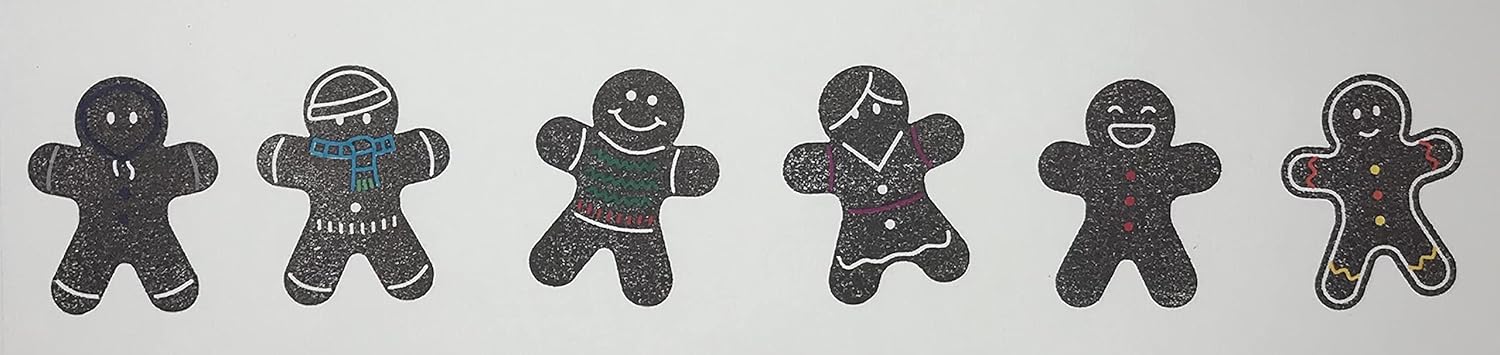 Gingerbread Rubber Stamps, Christmas Rubber Stamps