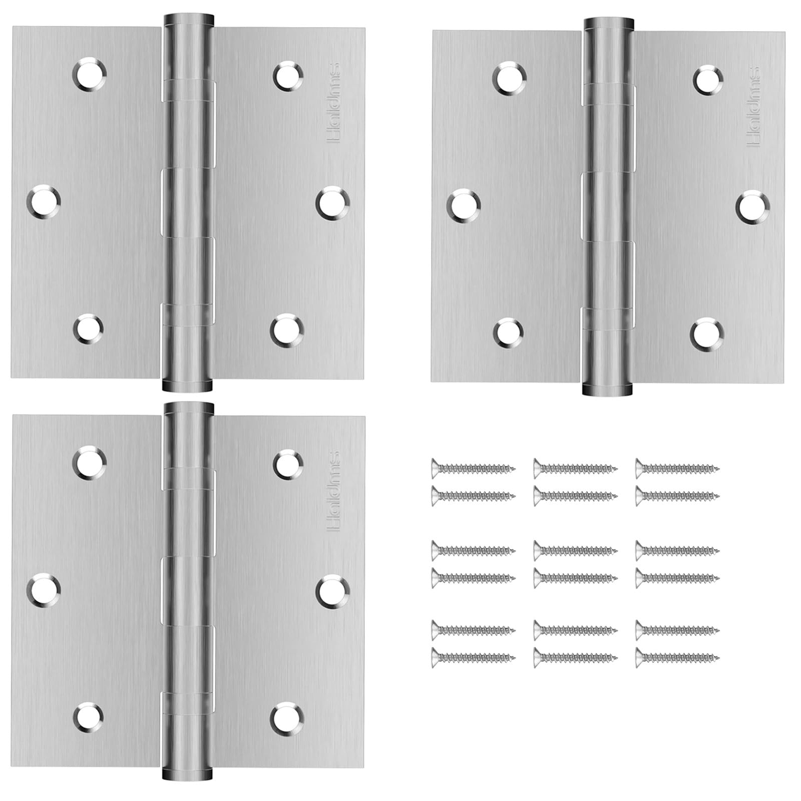 Snapklik.com : Haidms 3Pack Ball Bearing Hinges 3.5 Inch Door Hinges
