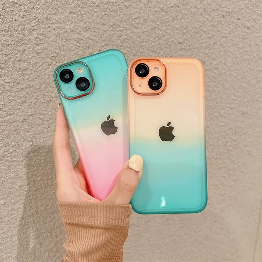 スマートフォン本体 グラデーションカラー Amazon.co.jp: QziyanD ソフト透明グラデーションカラー電話ケース for