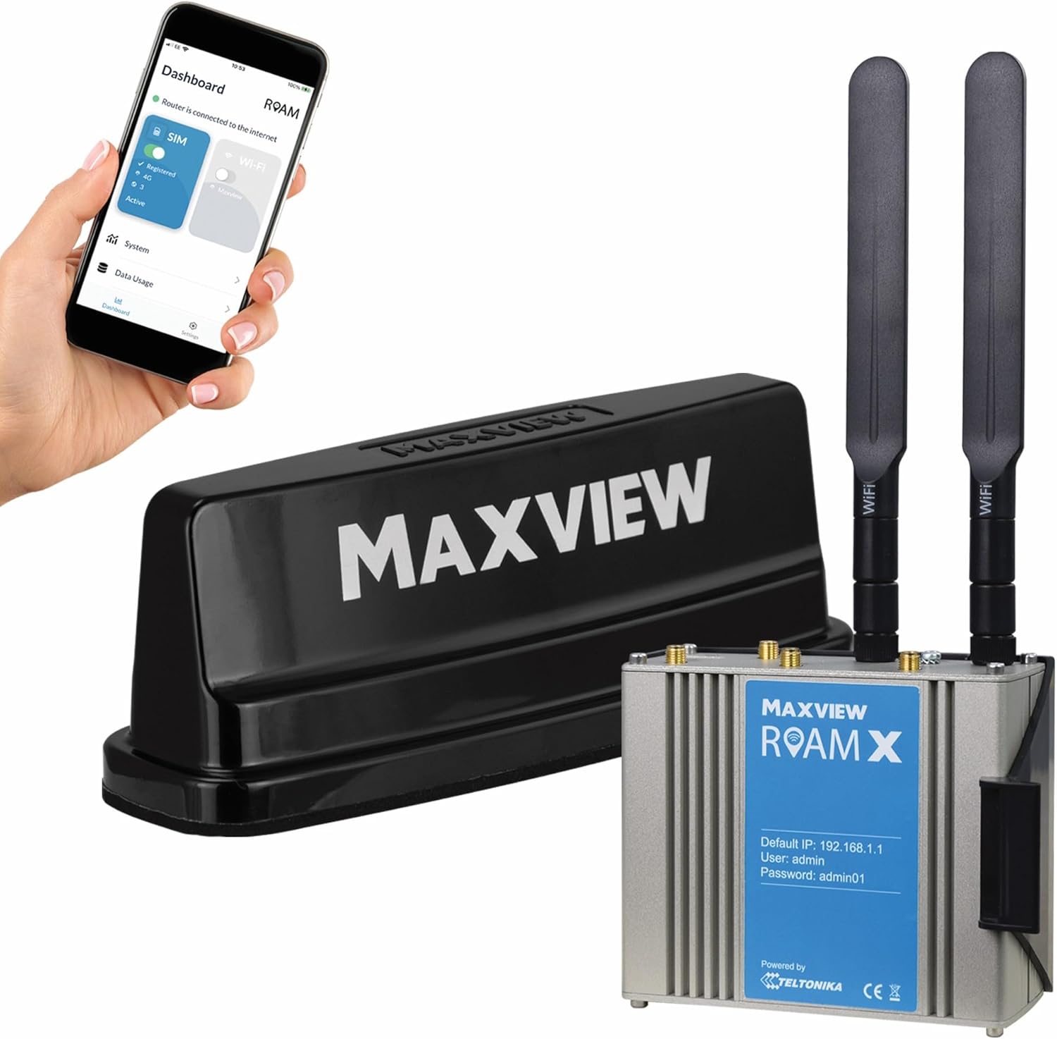 Maxview MXL057/B Roam X Campervan WiFi System | 5G Ready Antenna ...