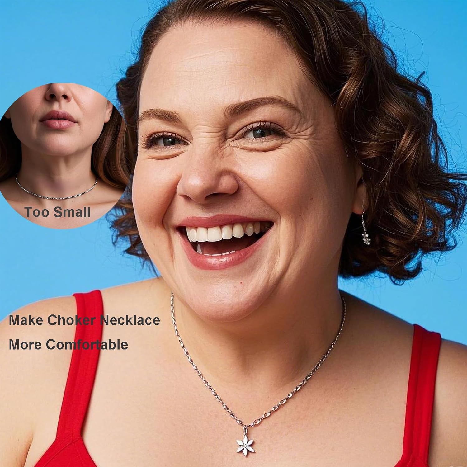 Necklace Extender Sterling Silver for Women 925 Bracelet Safety Security Extension Chain for Dainty Jewelry 2.4" Length - Image 4