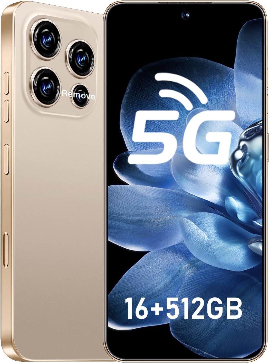 Teléfono 16PROMA X 5G, teléfono celular desbloqueado de 16 GB+512 GBpantalla HD de 6.99 pulgadas68 MP+cámara de 108 MP7000 mAh, tarjeta SIM