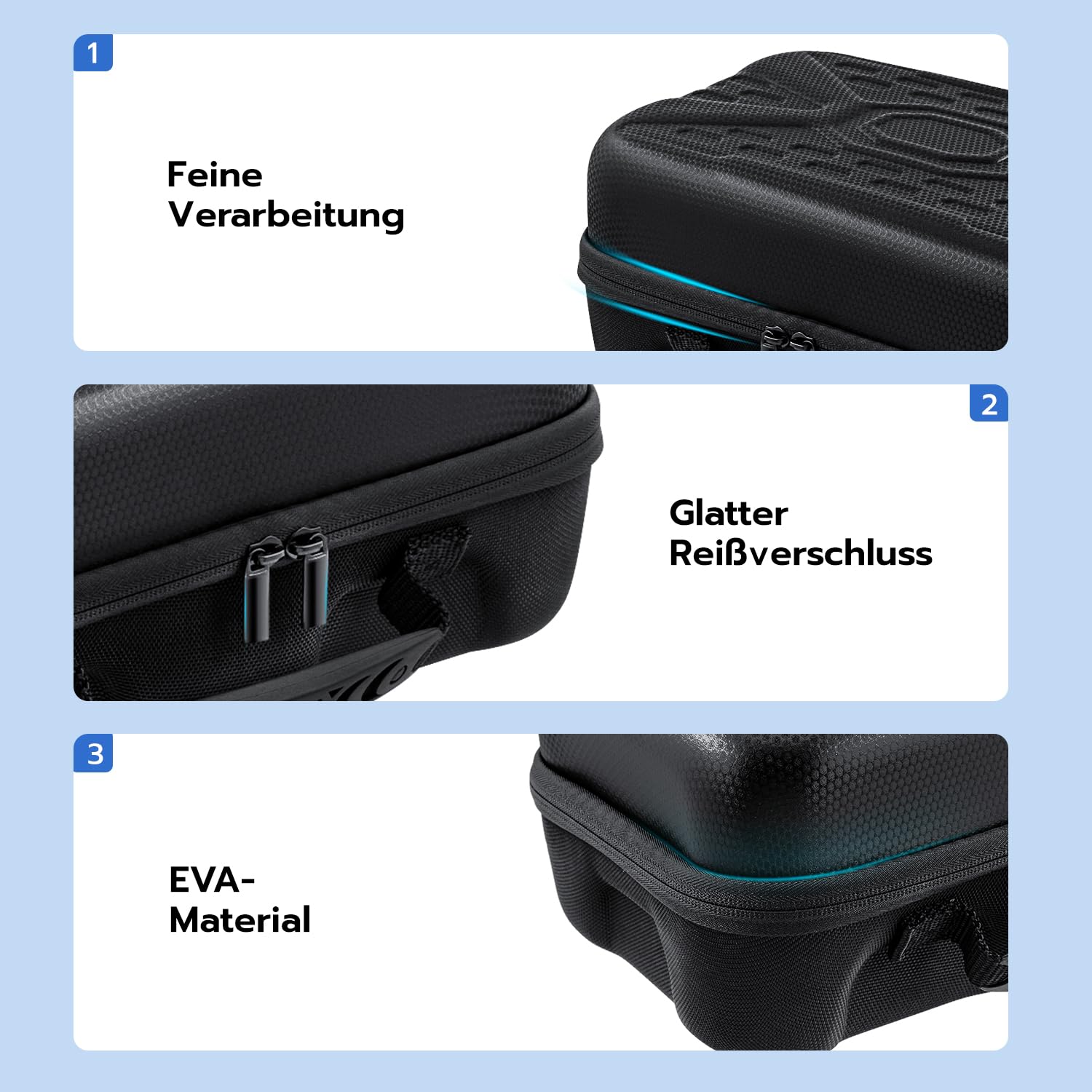 Mcbazel Hartschale für Xbox Series S, Reisetasche für Xbox Series S Konsole Wireless Controller & Gaming Zubehör - Schwarz