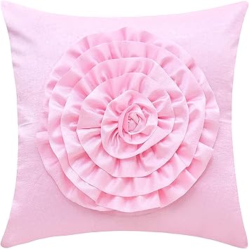 white flower pillow