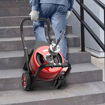 100FT Electric Drain Cleaning Machine with 3/4 Inch Cable
