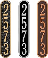 Vista 35 de Placa de dirección de metal personalizada, señales de números para placa de pared de casa, señal de dirección con nombre de calle, números de casa