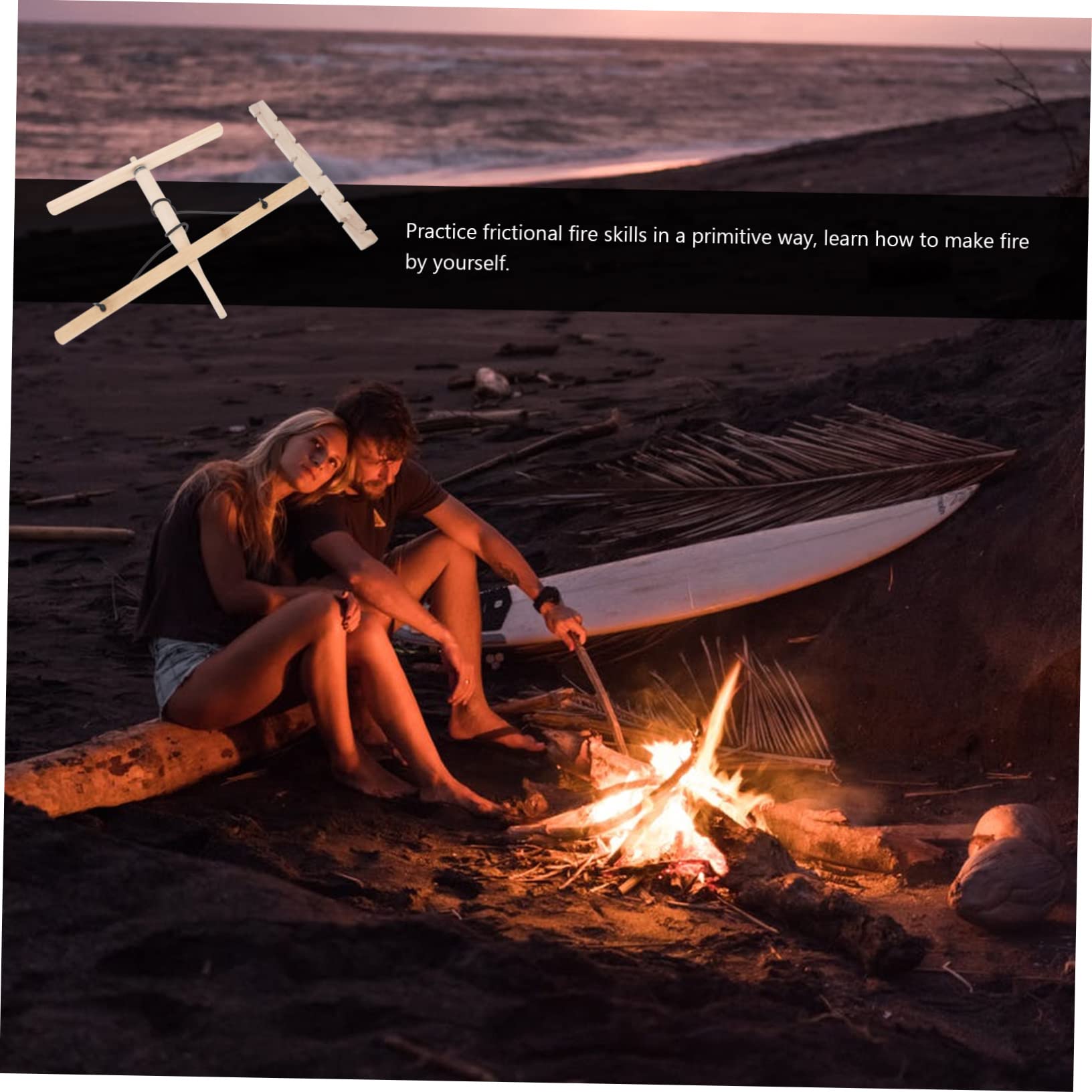 JOINPAYA Outdoor Fire Lighter Drill Fire Starter for Emergency Situations Compact Durable Tool for Hiking Fishing and Outdoor Activities