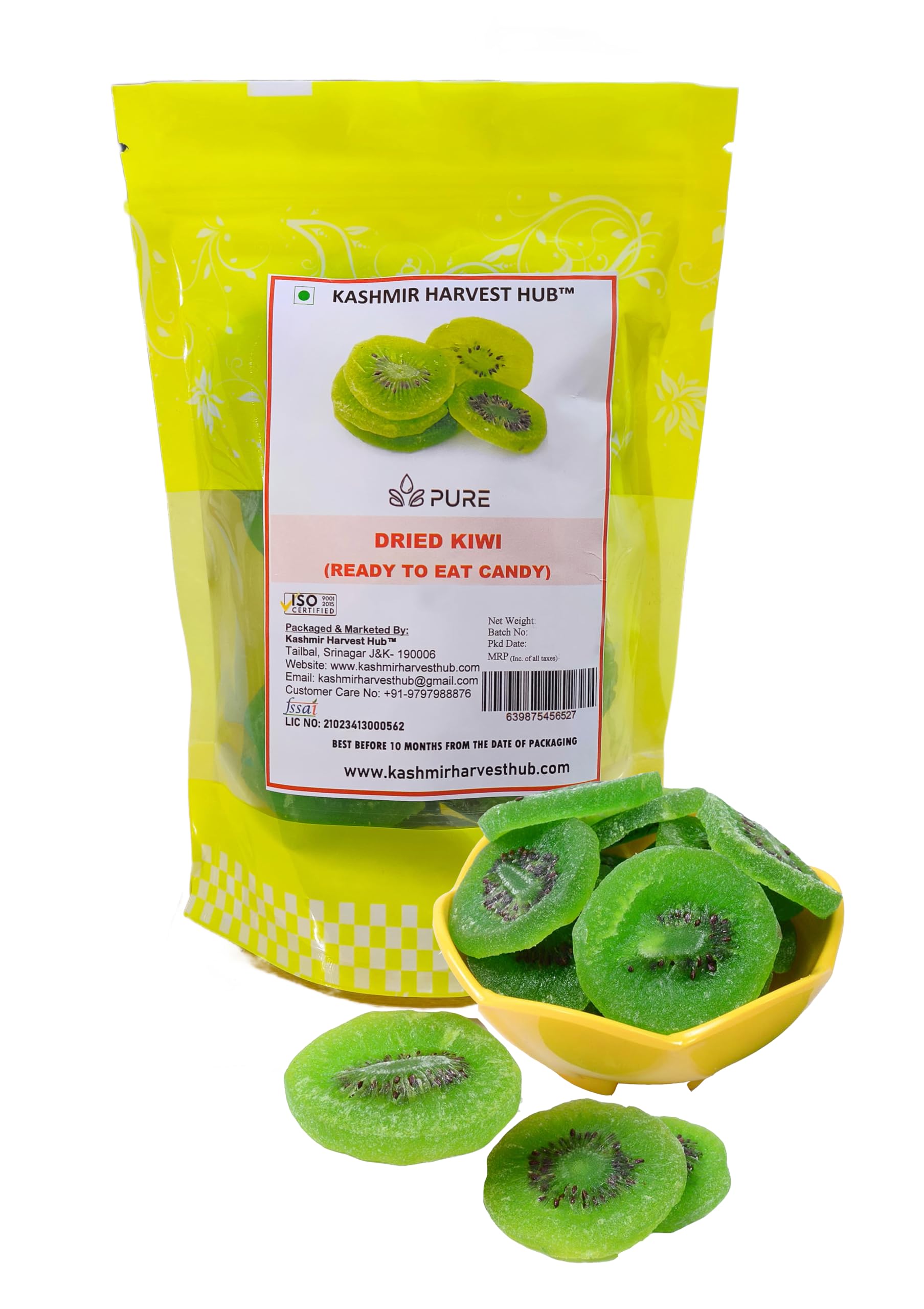 Kashmir Harvest Hub Premium Dried Kiwi Slices 800Gm | Candied kiwi | kiwi Dry Fruits Naturally Sweet and Dehydrated | Rich In Vitamins & Minerals, Antioxidants, Preservative Free & 100% Natural | Sugar Added-image-45