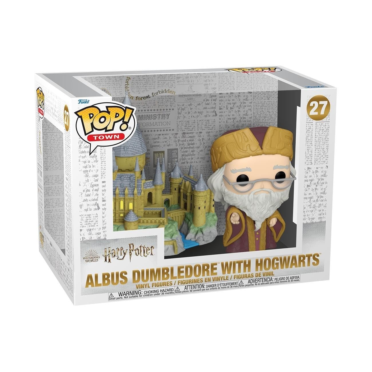 Funko Pop Town: Harry Potter 20th Anniversary - Albus Dumbledore with Hogwarts - Collectable Vinyl Figure - Gift Idea - Official Merchandise - Toys for Kids & Adults - Fantasy Fans