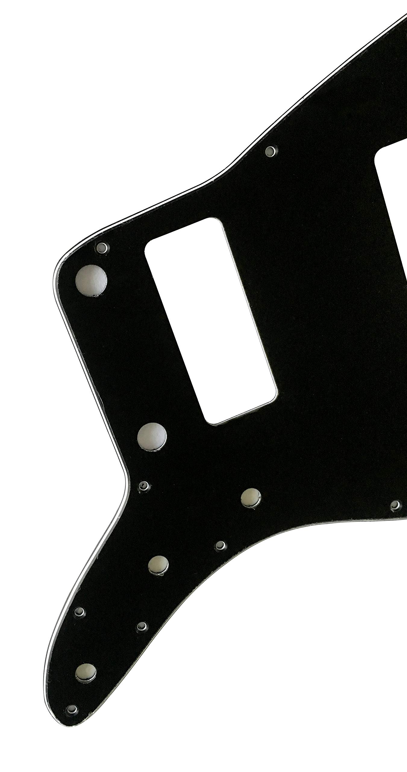 Parti Chitarra Per Fender US Jazzmaster P90 Senza Controllo Superiore Chitarra Battipenna, 3 strati di colore nero