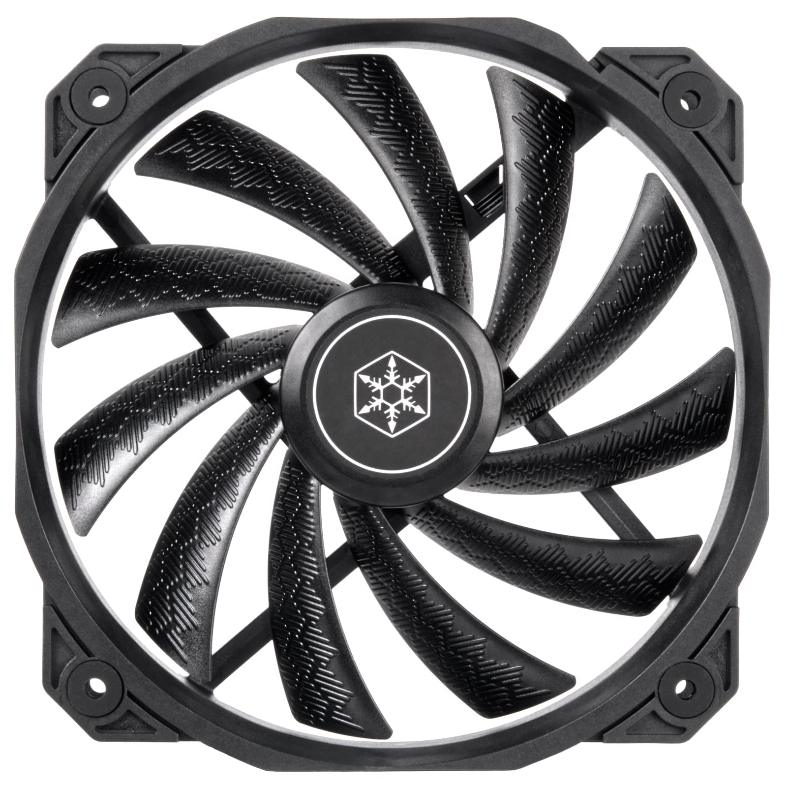 SilverStone Technology Shark Force 160 Ventilador PWM de rendimiento mejorado de 160 mm (con agujeros de montaje de 140 mm) SST-SF160B