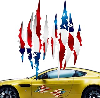 marca garra para carros, decalque esfarrapado do carro da bandeira dos EU Adesivo, Adesivo da bandeira americana para carros, caminhões, janelas, acessórios automotivos para