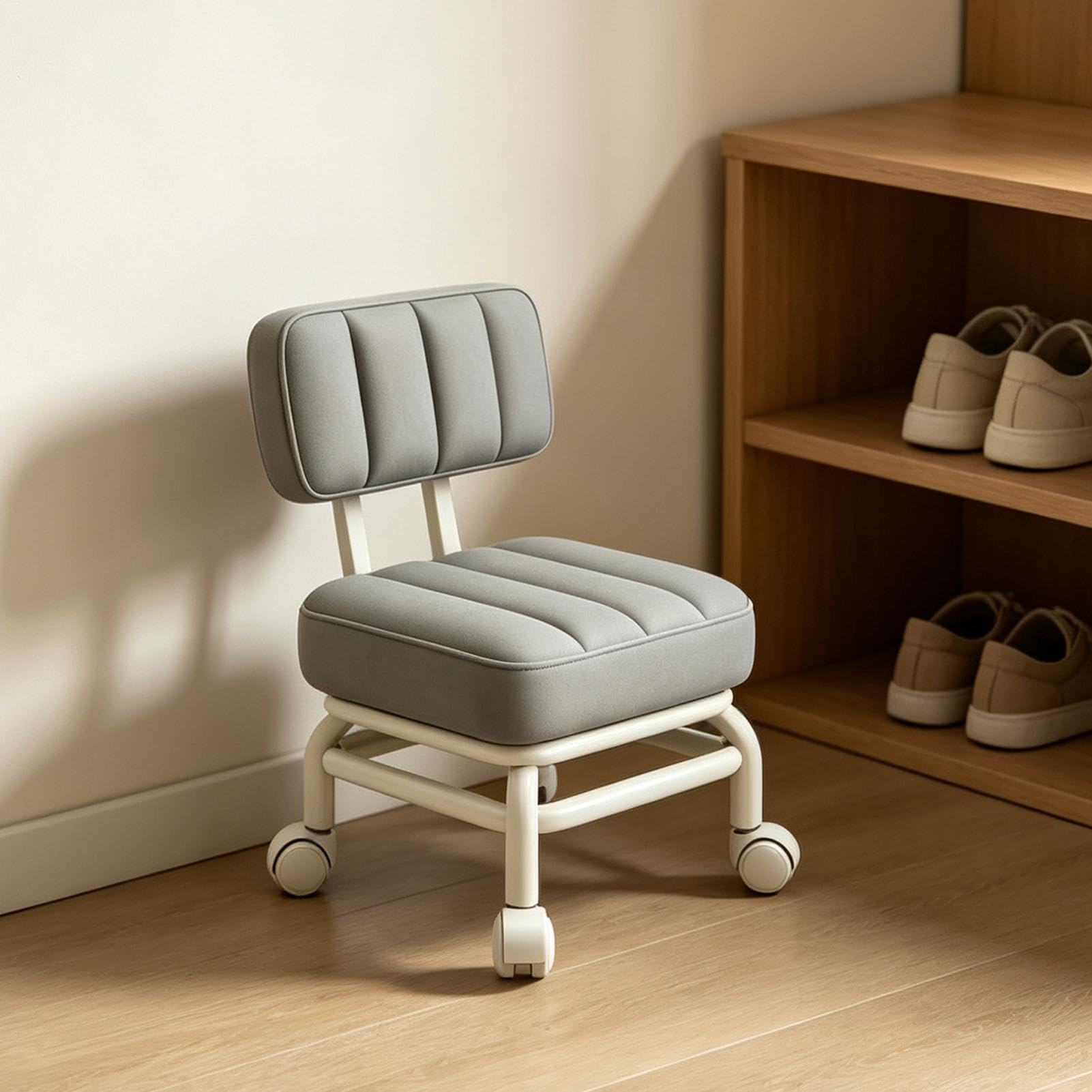 Sgabello con ruote, impermeabile, girevole a 360 gradi, con spessore
