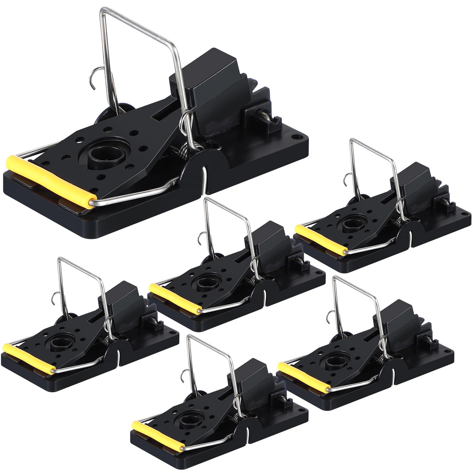 Qualirey 9 Pcs Mouse Traps Bulk Snap Rat Trap, 5.51 x 2.95 x 2.56 Inch