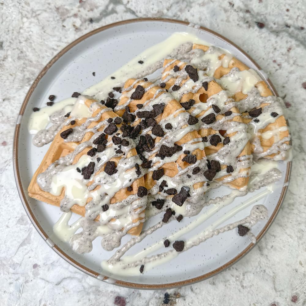 Sephra Salsa de postres para galletas y crema, 1 kg, práctica botella exprimidora, jarabes para helado, gofres, panqueques, crepes, batidos, batidos, sorbetes, frappes, pasteles o inmersión