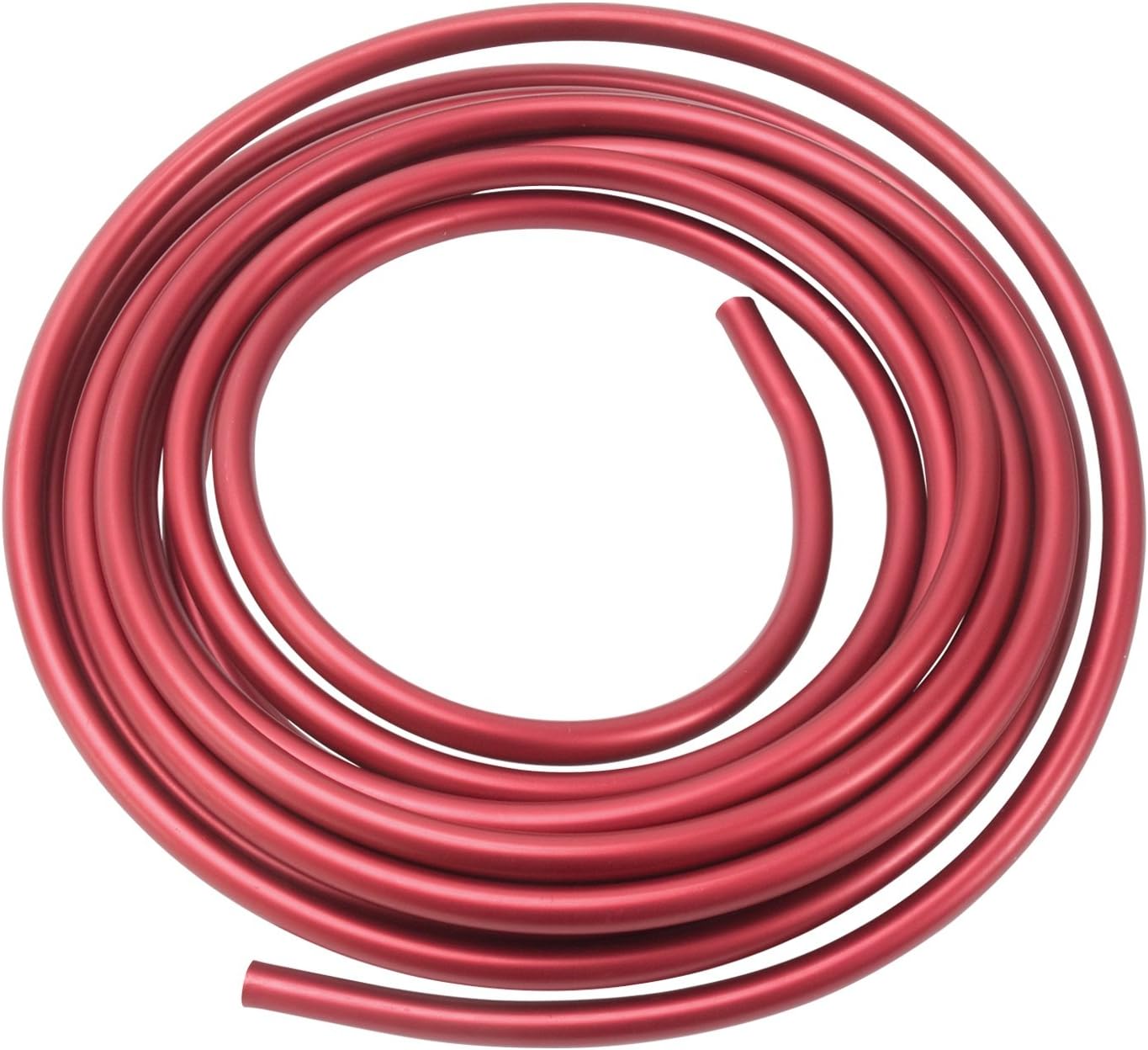 Russell 639260 Línea de combustible de aluminio rojo