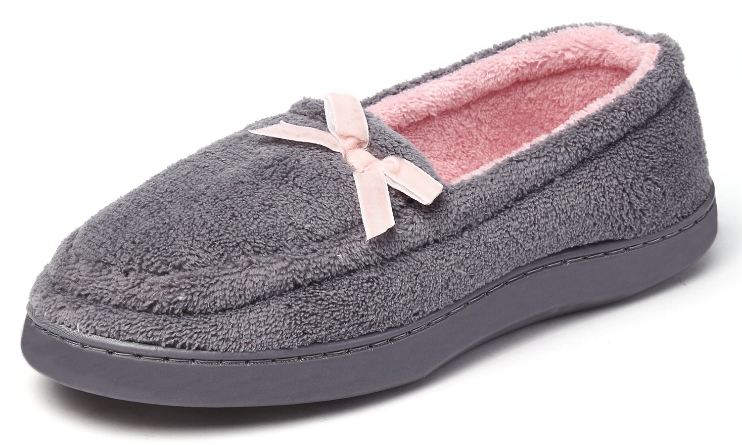 Kushyshoo Womens Slippers Warm Suede Plush Shearling Lined Slip On