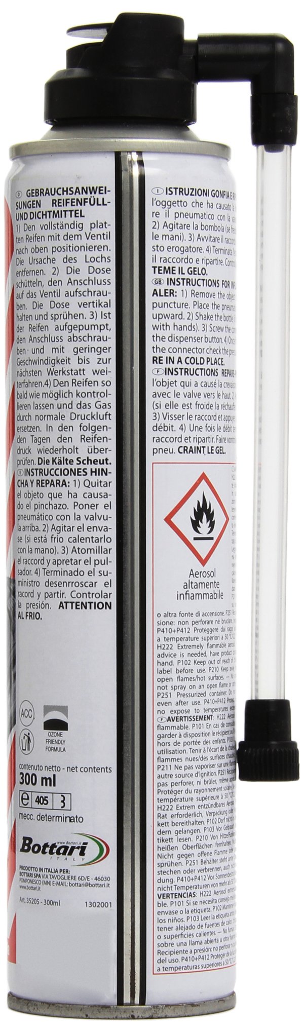 Bottari 35205 Spray Naprawczo-Pompujący do Opon