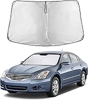 Vista 77 de EcoNour Parasol para Subaru Crosstrek 2013-2015 2016 2017, visera solar para parabrisas delantero y ventana, bloqueador de calor UV y protector