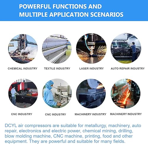 Miniatura 6 de Compresor de aire de tornillo rotatorio de frecuencia de velocidad variable de 10HP/7.5kw con tanque de 30 galones