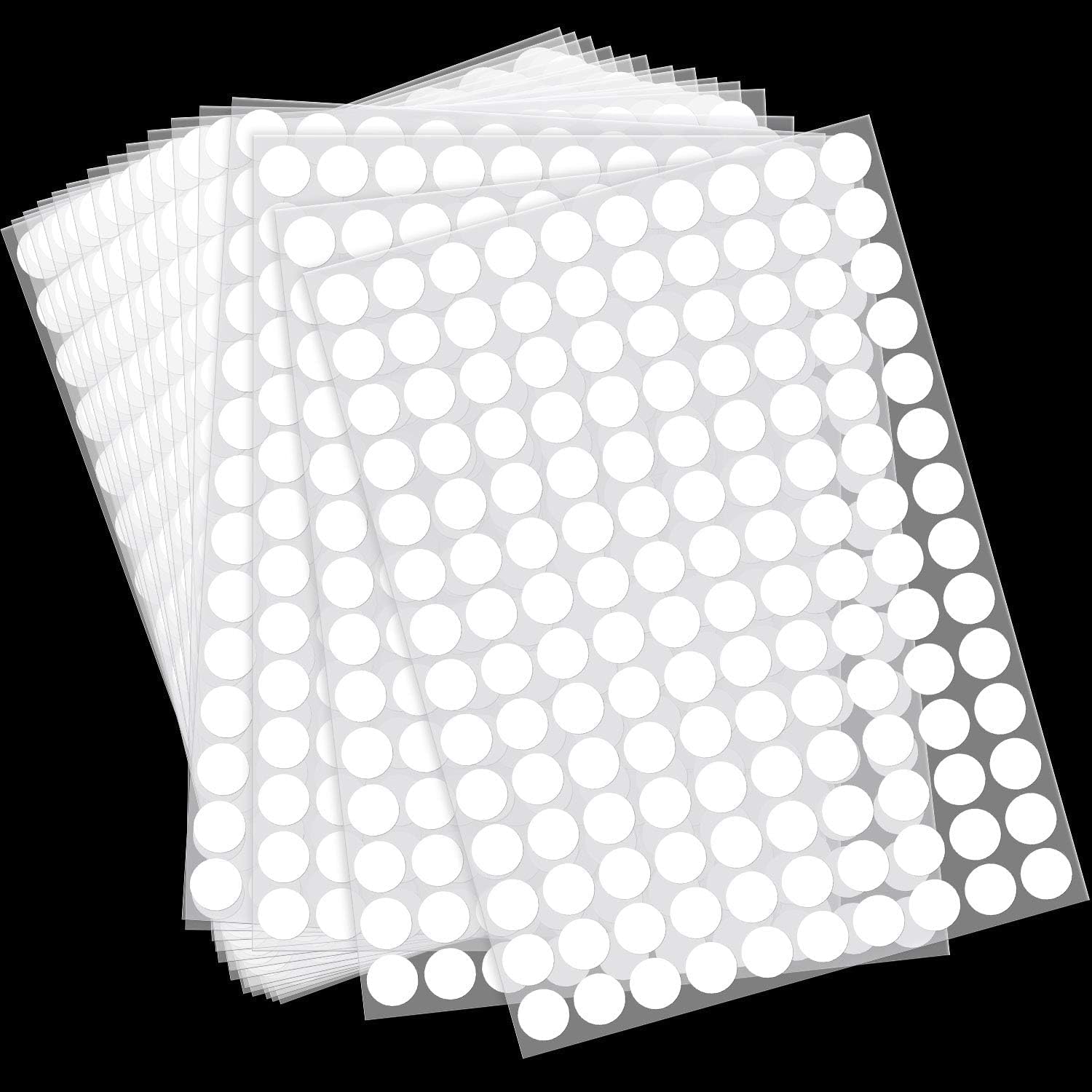 Boao 2800 Pcs White Dot Stickers, 3/4 Inch Circle Coding Dot Labels 0.75" Small Round Labels for Classroom, Office, Yard Sale, Shop, Home, Papers, Market, Price Tags