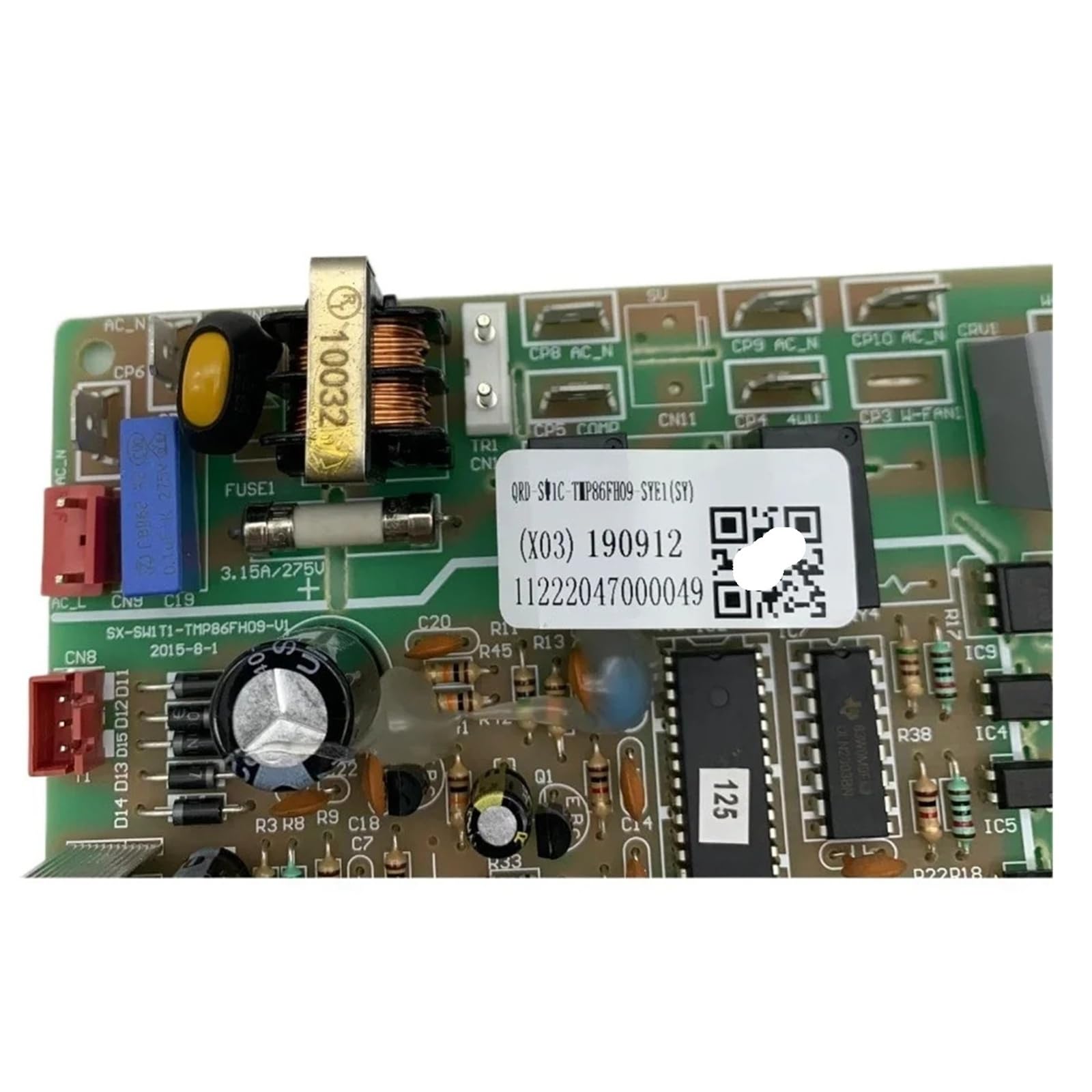 Scheda Display per Condizionatore Compatibile con AUX 11222047000049 | ID scheda QRD-SW1C 000804BHCE2; Scheda display PCB per condizionatore centralizzato; PCB, 1 PCS