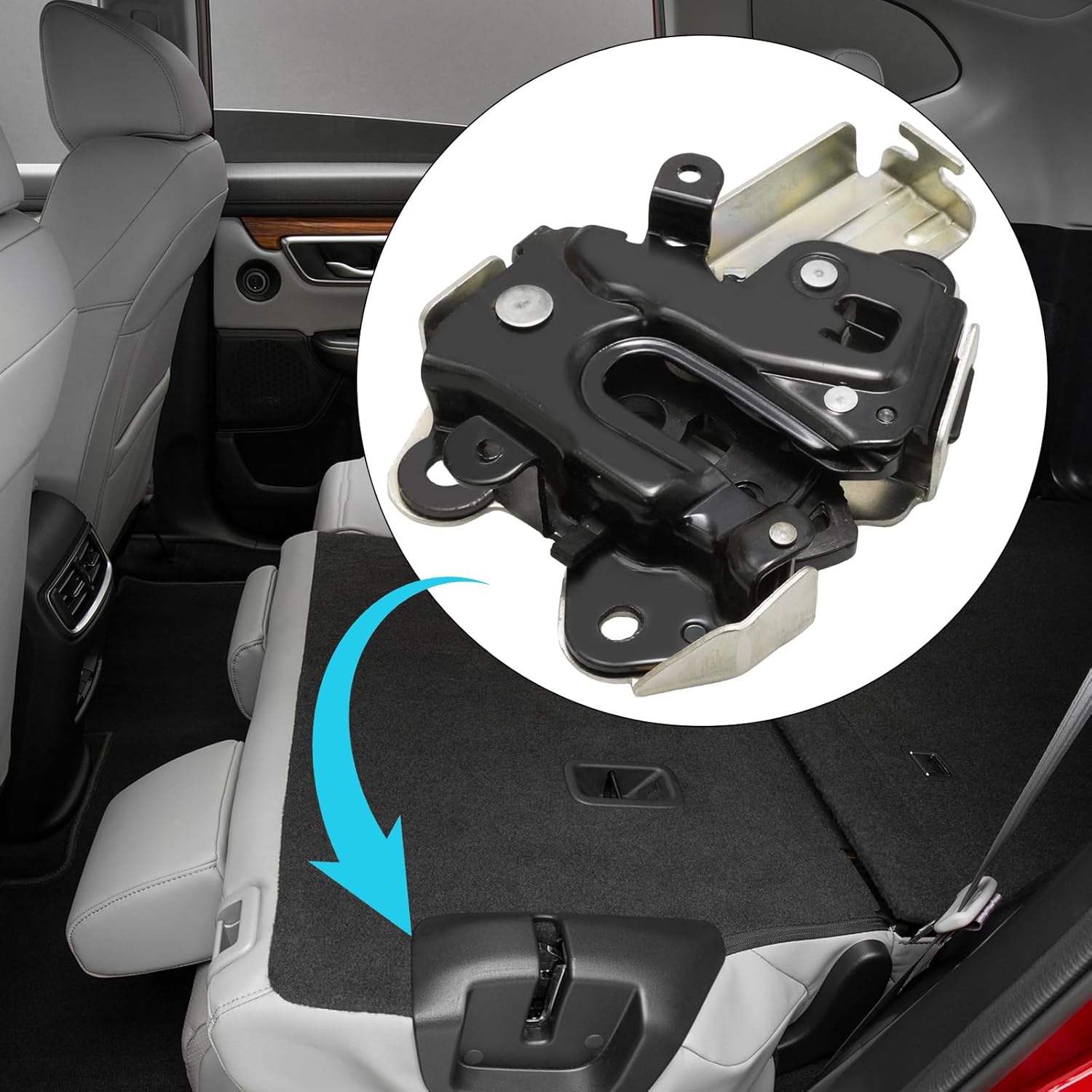 82220-T0A-A01 Left Side Rear Seat Back Lock, Replacement for Honda CRV CR-V 2012 2013 2014 2015 2016 2017, Replaces 82620-T0A-A02 82620-T0A-A03