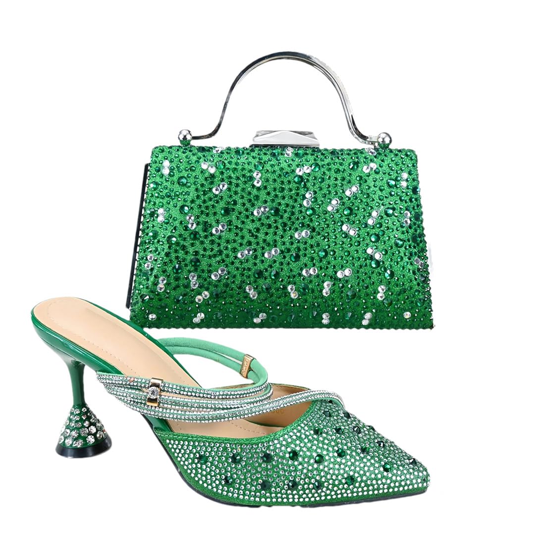 Ensemble chaussures et sac nigérian orange escarpins de mariage chic - 7