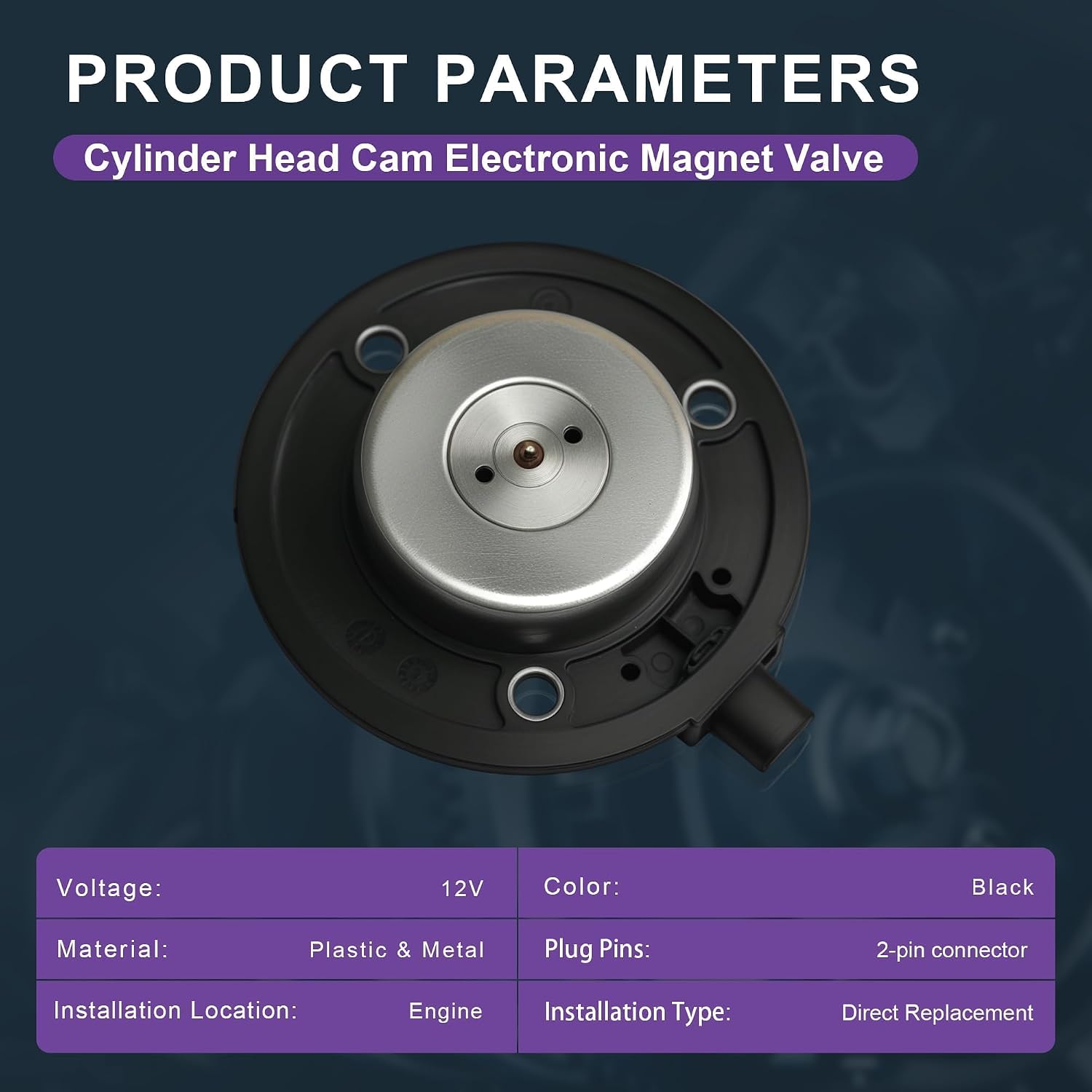 06L109259A Cylinder Head Cam Electronic Magnet Valve EA888 1.8T/2.0T Replacement For VW Jetta Beetle Tiguan Touran CC Eos Golf Passat Polo Sharan AUDI A4 A5 A6 A7 A8 06L 109 259 A